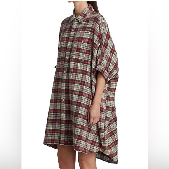 R13 Plaid Oversized Boxy Shirt. Size small. $495 - Picture 2 of 16